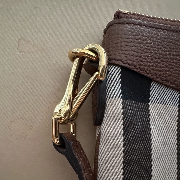 Burberry Derby Peyton House Check Coated Canvas Crossbody Mini Bag - Picture 3 of 6